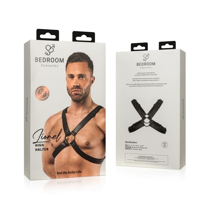 Lionel Bondage Harness Black-BF030BLK