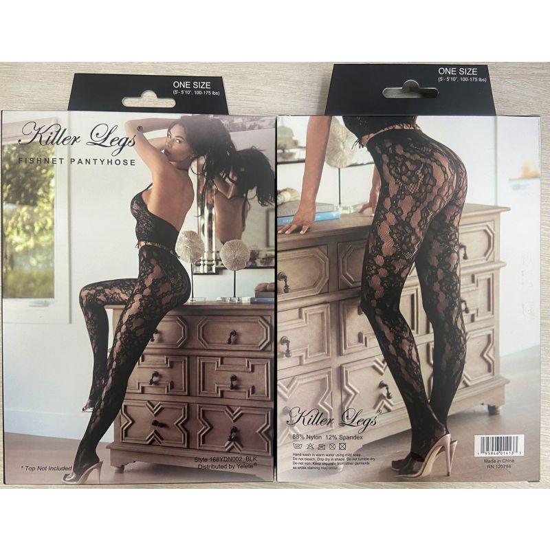 Shadowline Geo Fishnet Tights Black