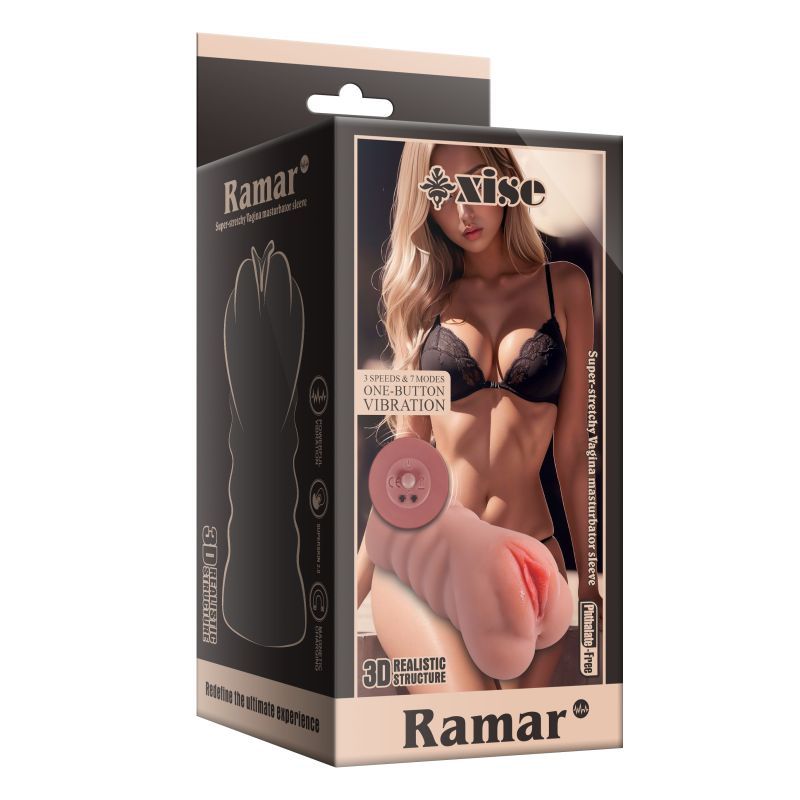 Ramar Realistic Vibrating Anal Vaginal Masturbator