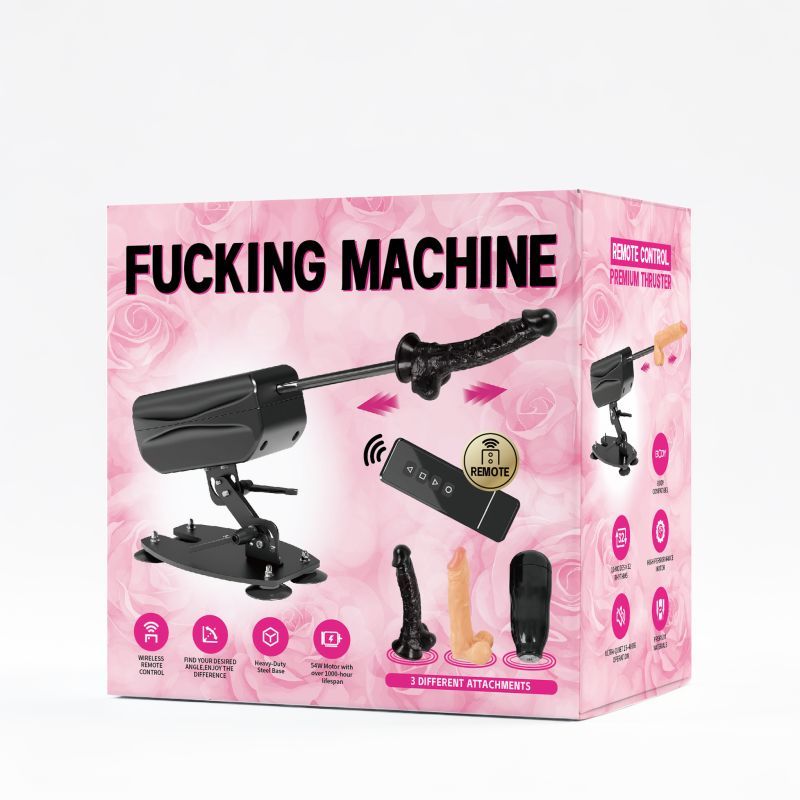 Sex Machine Kit with Remote Control & Attachments-ML-08-PLUS