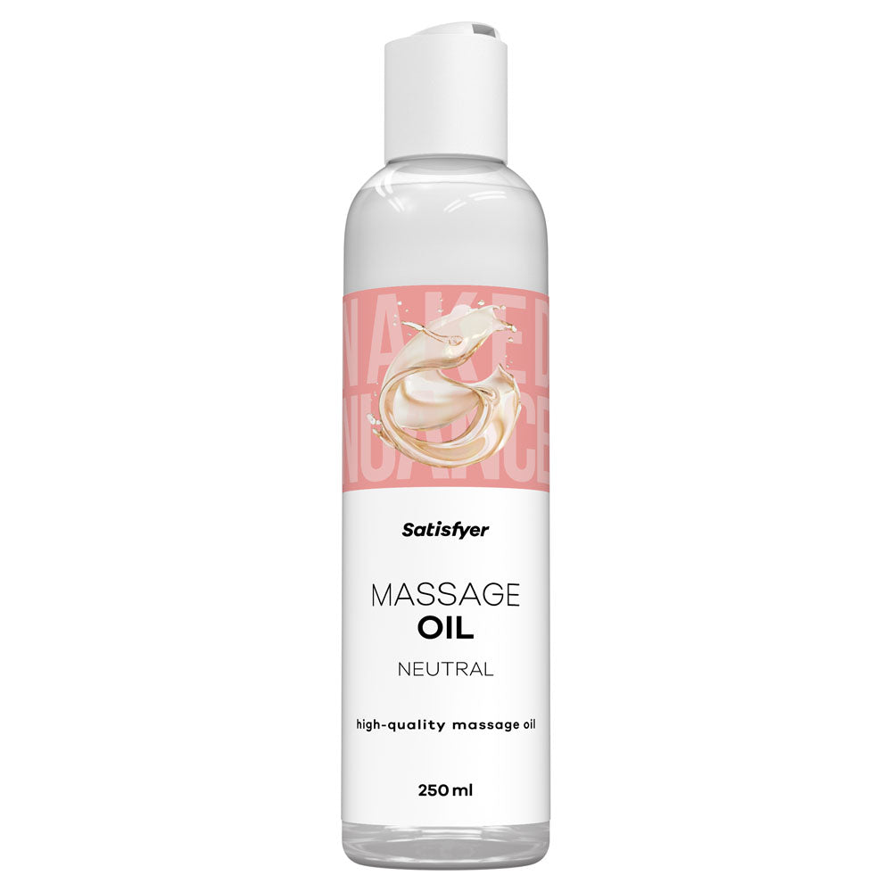 Satisfyer Massage Oil 250 ml Neutral - Unscented Massage Oil - 250 ml Bottle-4083063