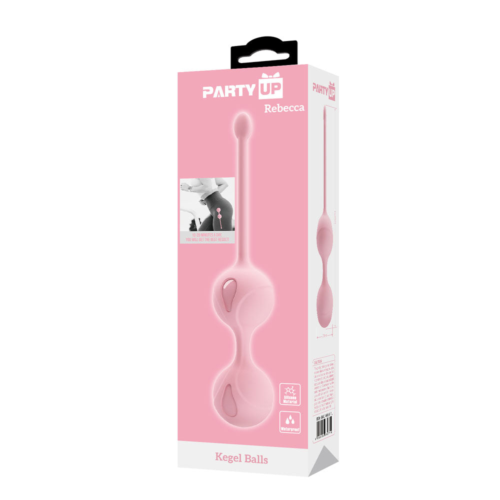 Party Up REBECCA Kegel Balls - Pink - Pink Kegel Balls-BI-014491-1-PU