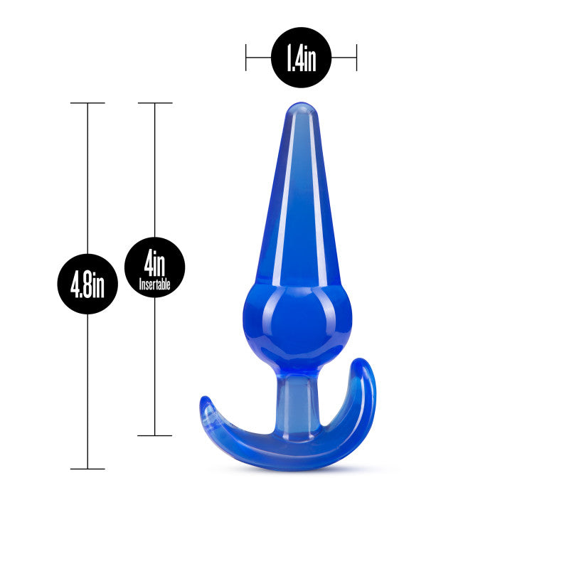 B Yours Large Anal Plug - Blue 12.2 cm Butt Plug-BL-24212