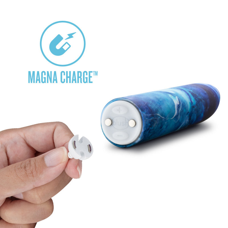 Limited Addiction Mesmerize - Power Vibe - Azure Blue 10.2 cm USB Rechargeable Bullet-BL-27512