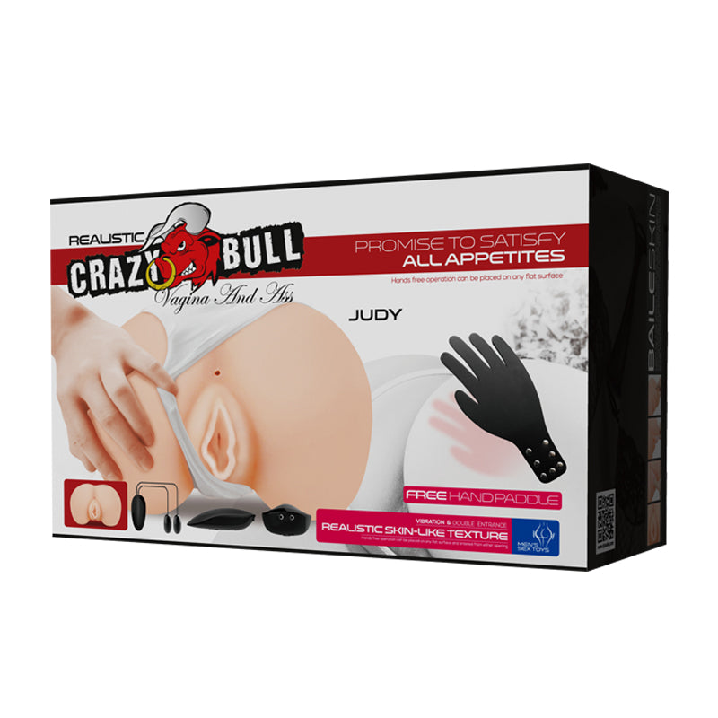 CRAZY BULL JUDY Vibrating Doggy Torso - Flesh Vibrating Doggy-Style Masturbator-BM-009095Z-1
