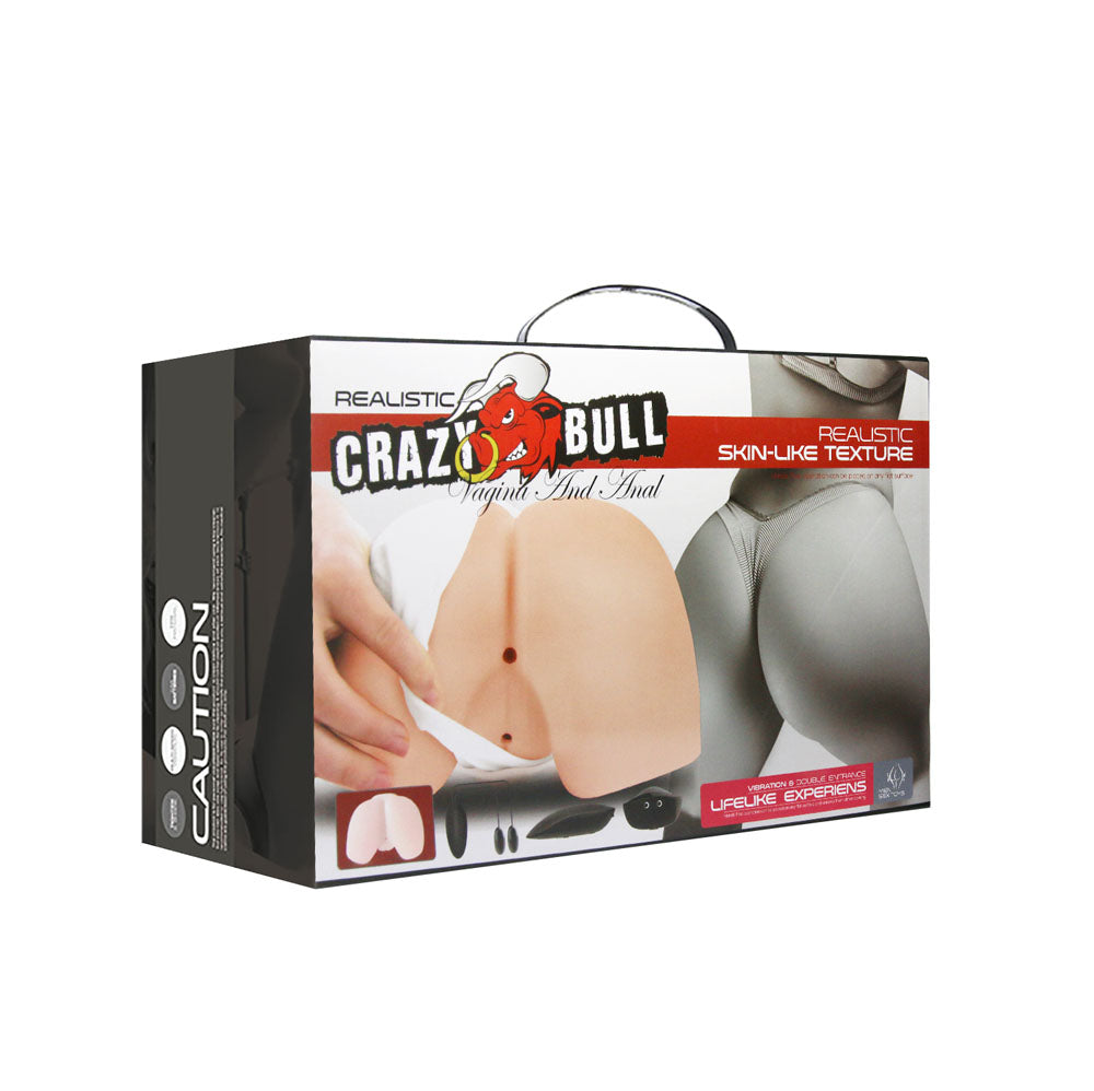 CRAZY BULL Vibrating Doggy Torso - Flesh Vibrating Doggy Style Torso Masturbator-BM-009175Z-1