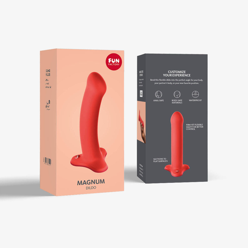 Fun Factory MAGNUM flashy coral - Coral Orange 18.3 cm Dildo-FF000903DO01