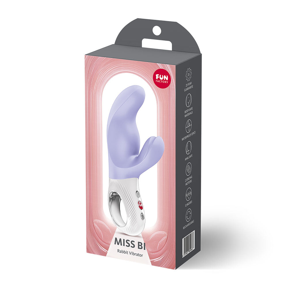Fun Factory MISS BI Purple - Purple 17 cm USB-C Rechargeable Vibrator - FF000978PL01