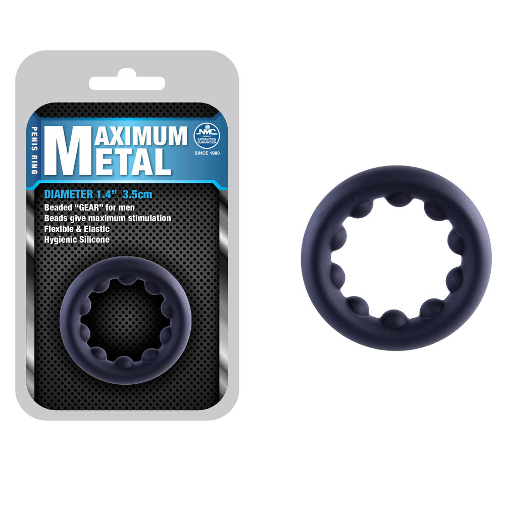 Maximum Metal - Black 35 mm Cock Ring-FNR046A000-010