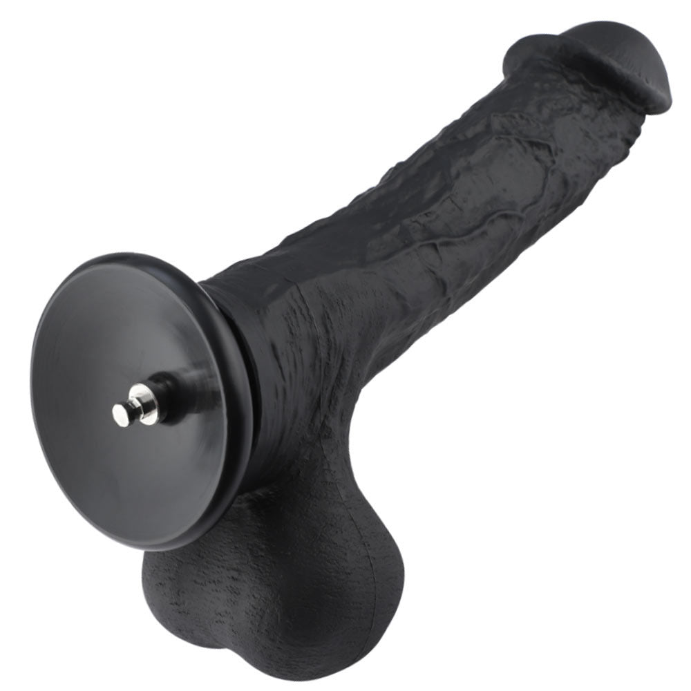 Hismith Huge Black 31.5 cm Dildo with Kliclok - Black 31.5 cm Dildo with Kliclok Machine Attachment - HSA111