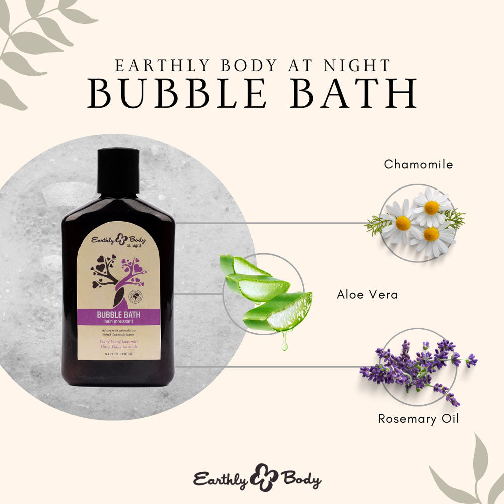 EB Hemp Seed Bubble Bath YLANG YLANG LAVENDER - 250 ml - Ylang Ylang Lavender Scented Bubble Bath - 250 ml Bottle-HSBNBB834