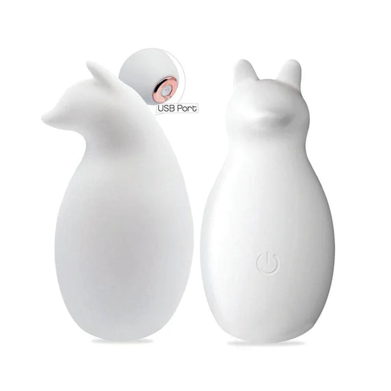 Sexy Like A Fox - White - White USB Rechargeable Stimulator-IC4033