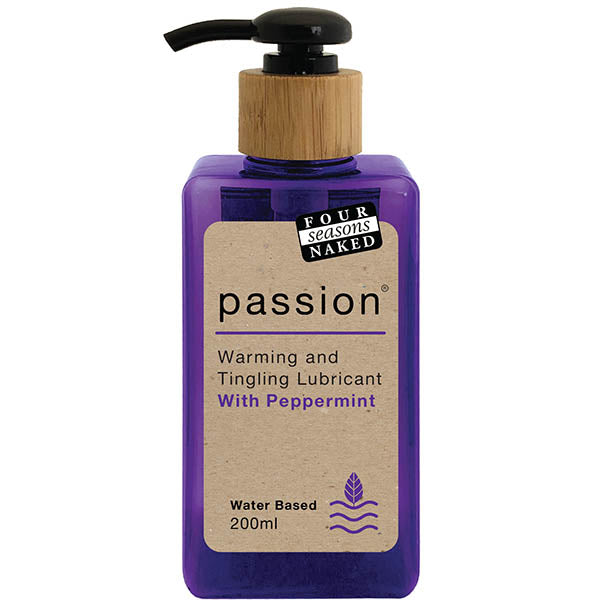 Four Seasons Passion - Warming & Tingling Water Based Lubricant with Peppermint Oil - 200 ml-LUB042