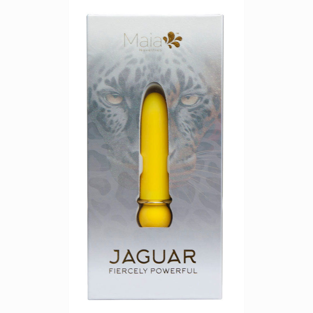 Maia JAGUAR - Yellow - Yellow 10.1 cm USB Rechargeable Bullet-MA24-01-YELLOW