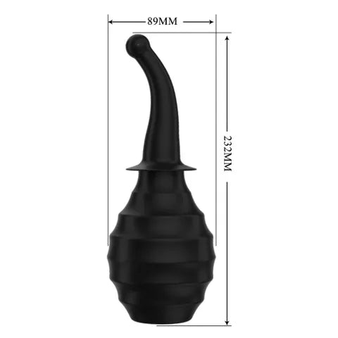 MR PLAY Anal Douche M6 - Black Unisex Douche - 330 ml Capacity