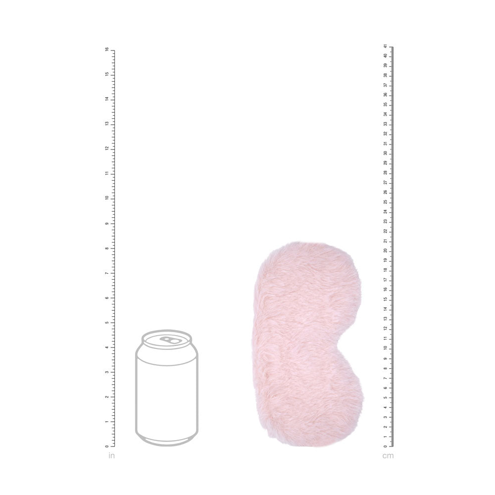 OUCH! Fluffy Mask - Powder Pink - Pink Fluffy Eye Mask - OU1062PPNK