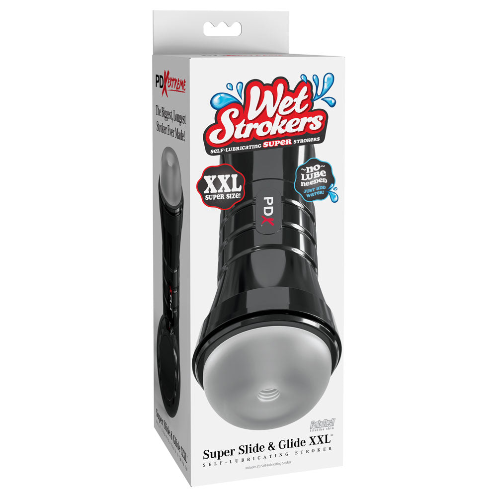 PDX Wet Pussies - Super Slide & Glide XXL - Clear Stroker-RD427-20