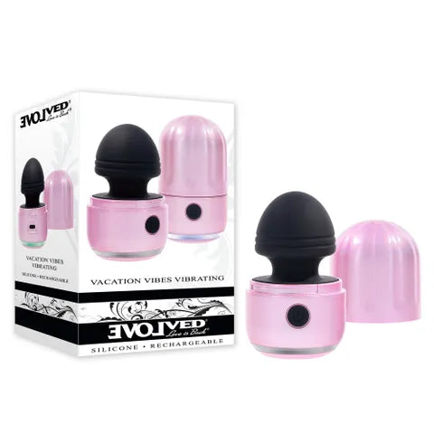 Evolved VACATION VIBES - VIBRATING - Pink/Black Rechargeable Stimulator