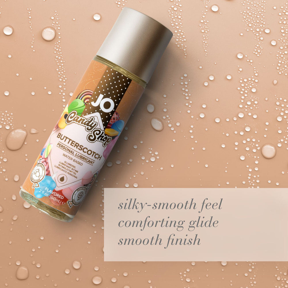 JO Candy Shop Butterscotch Lube  - 60 mL - Butterscotch Flavoured Water Based Lubricant - 60 ml Bottle-10630