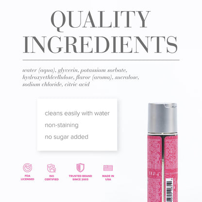 JO Candy Shop Cotton Candy Lube - 60 mL - Cotton Candy Flavoured Water Based Lubricant - 60 ml Bottle-10631