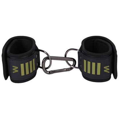 Fort Troff - Tactical Wrist Cuffs - Black/Green Restraints-1103-01-CD