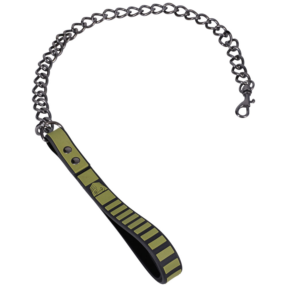 Fort Troff - Tactical Collar & Leash - Black/Green Restraint-1103-03-CD