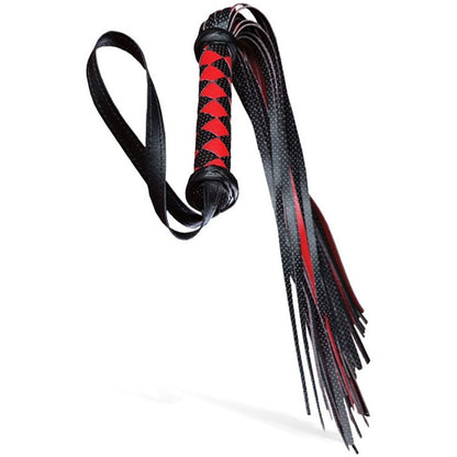 Adam & Eve Scarlet Couture Diamond Flogger - Red/Black Whip-117A 0000