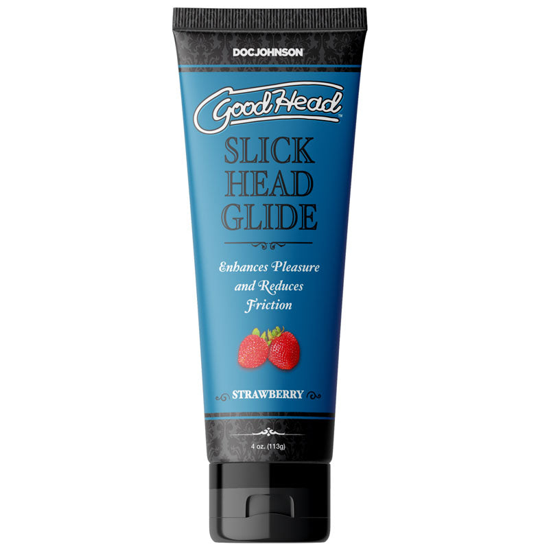 GoodHead Slick Head Glide - Strawberry - Strawberry Flavoured Lubricant - 120 ml Tube-1361-03-BX