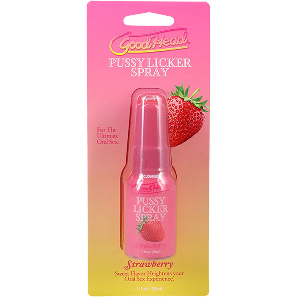 GoodHead Pussy Licker Spray - Strawberry - Strawberry Flavoured Spray - 29 ml Bottle-1364-25-CD
