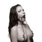 Hinder Breathable Silicone Ball Gag With Nipple Clamps-AD699