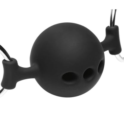 Hinder Breathable Silicone Ball Gag With Nipple Clamps-AD699