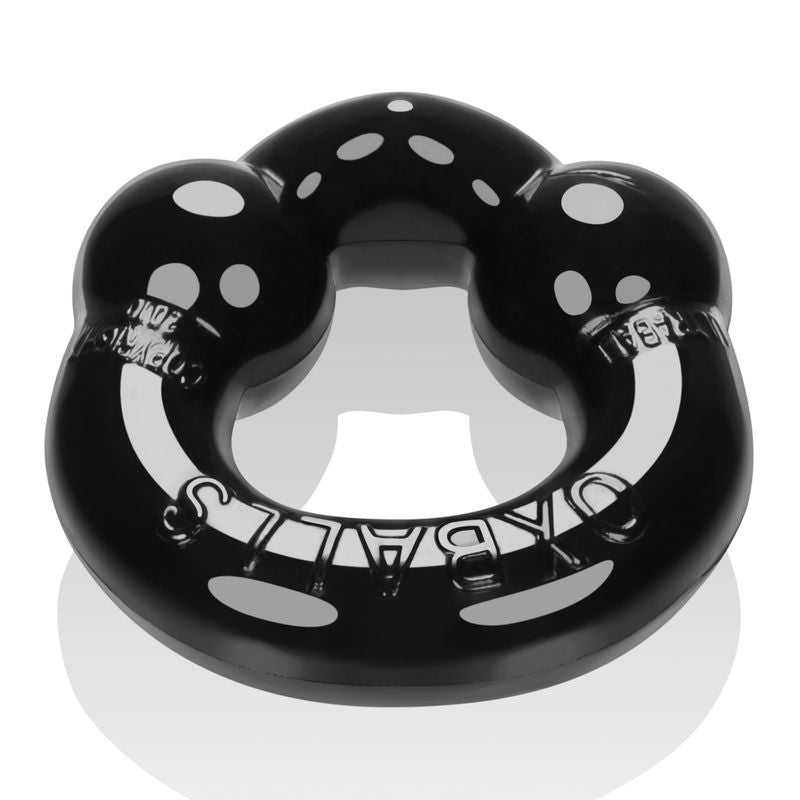 Ultraballs 2 Pk Cockring Black And Clear-OX-3010-BLK/CLR