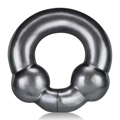 Ultraballs 2 Pk Cockring Steel And Red-OX-3010-STL/RED