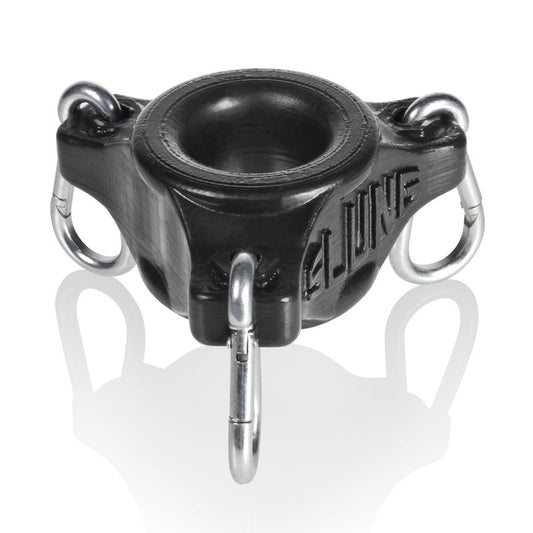Slung Ballstretcher With 3 Carabiners Black-OX-1900-BLK