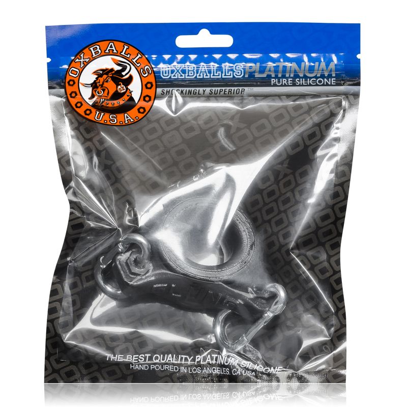 Slung Ballstretcher With 3 Carabiners Black-OX-1900-BLK