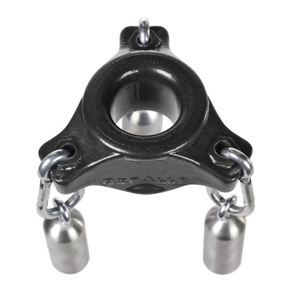 Slung Ballstretcher With 3 Carabiners Black-OX-1900-BLK