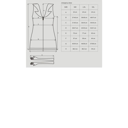 Emergency Dress And Stethoscope-0465-WHT-S/M