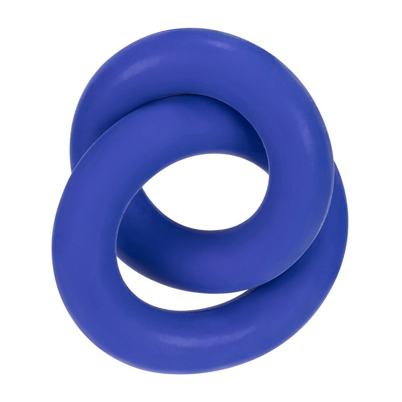 DUO Linked Cock/Ball Rings by Hunkyjunk Cobalt-HUJ-104-CBL