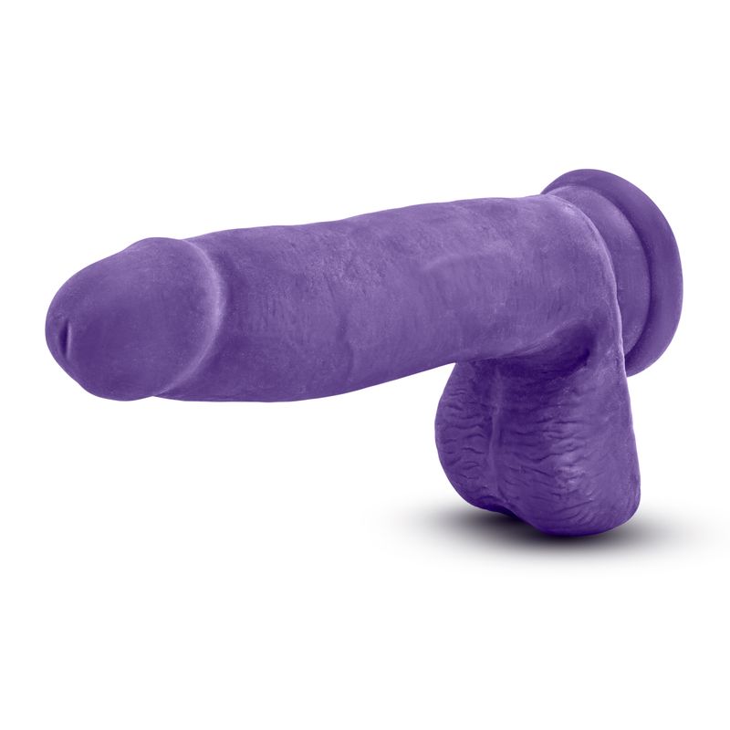 Au Naturel Bold Pleaser 7in Dildo Purple-BL-36411