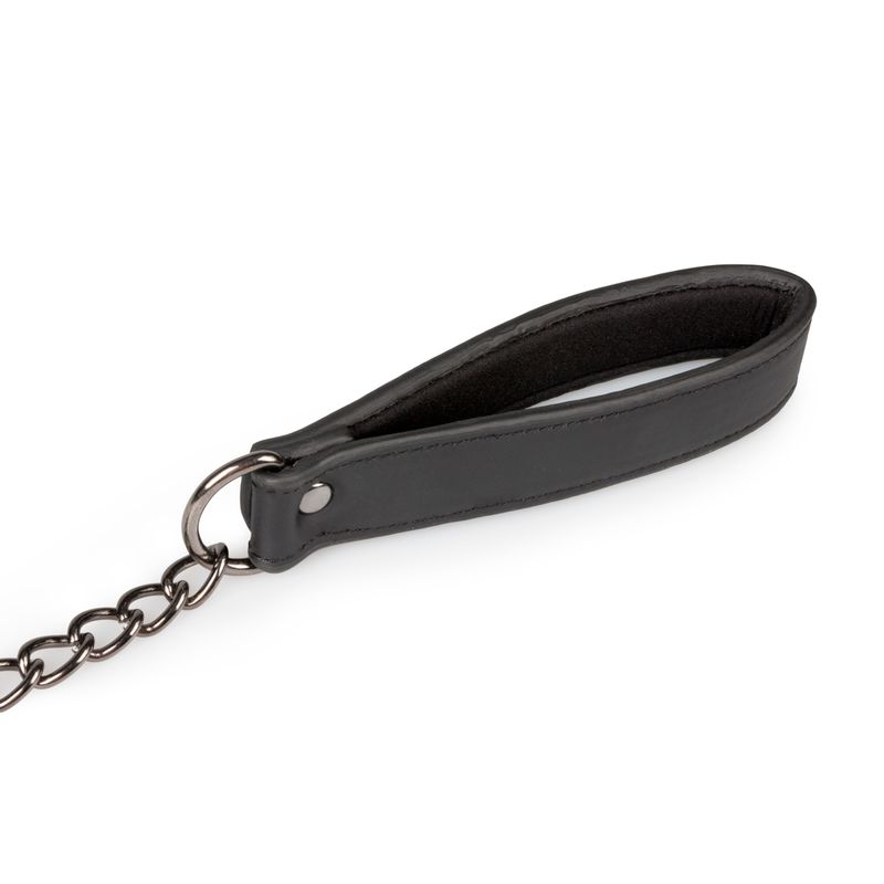 Fetish collar With Leash-ET370BLK