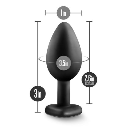Temptasia Bling Plug Small Black-BL-95835