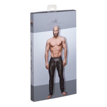 Sexy Pants With Hot Details-H021-BLK-S