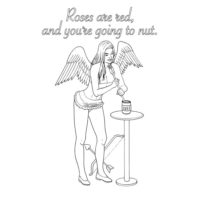 My Naughty Valentine Colouring Book-MNV-001