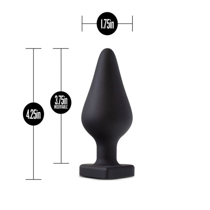 Temptasia Fuck Me Butt Plug Black-BL-95725