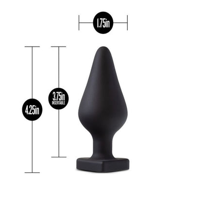 Temptasia Fuck Me Butt Plug Black-BL-95725