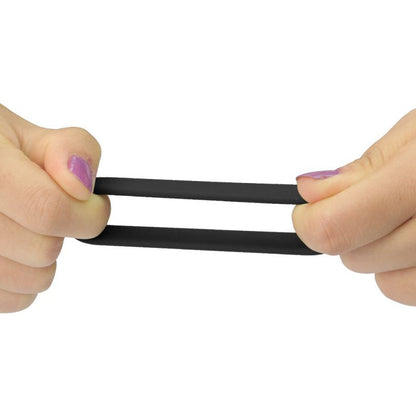 Silicone 3 Pc Pro Cock Ring Set-LV443002-BLK