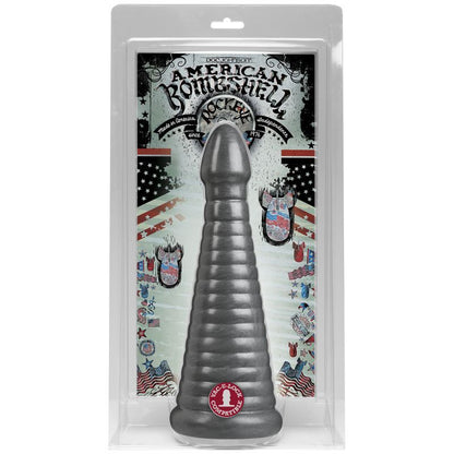 Rockeye 11in Anal Dildo Gun Metal-0270-38-CD