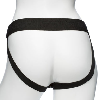 Be Daring 7in Bulbed Dong 2 Pc Hollow Silicone Strap-On Set-0800-06-BX