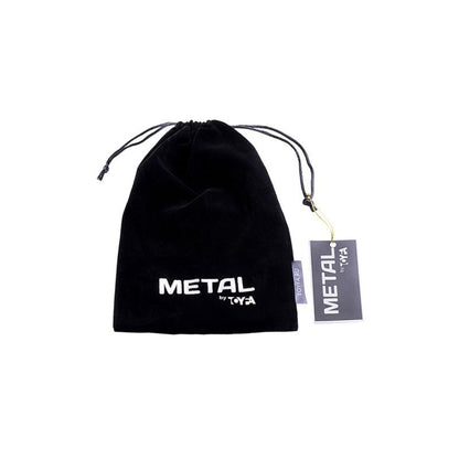 Silver Metal Anal Plug Small w Black Tail-712025-5