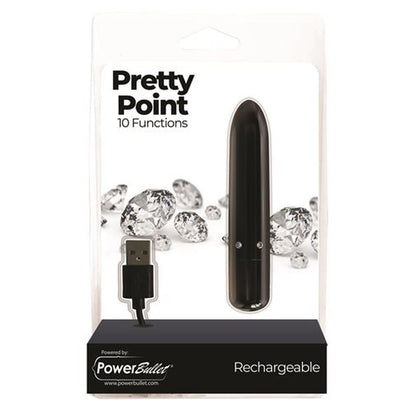 Pretty Point 4in Power Bullet Black-56411-BLK